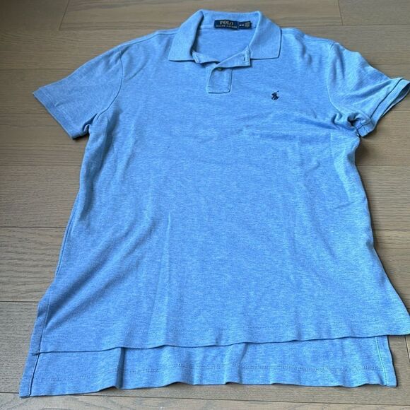 Men’s polo shirt blue - Picture 1 of 3